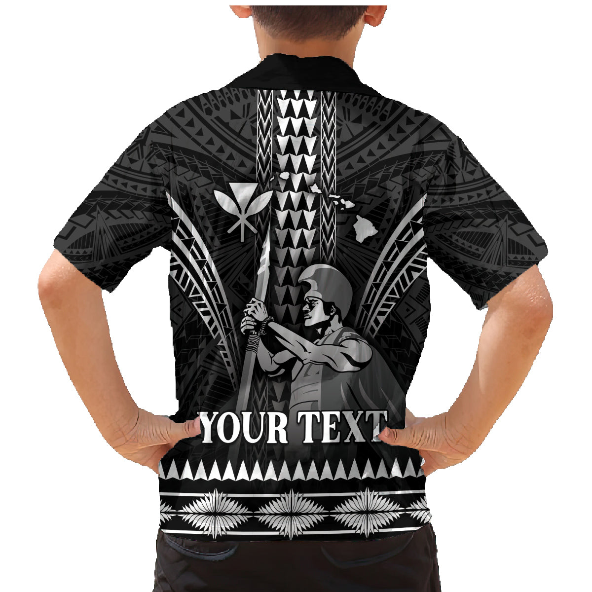 Personalised Hawaii Happy King Kamehameha Day Family Matching Mermaid Dress and Hawaiian Shirt Kakau Pattern LT05 - Polynesian Pride