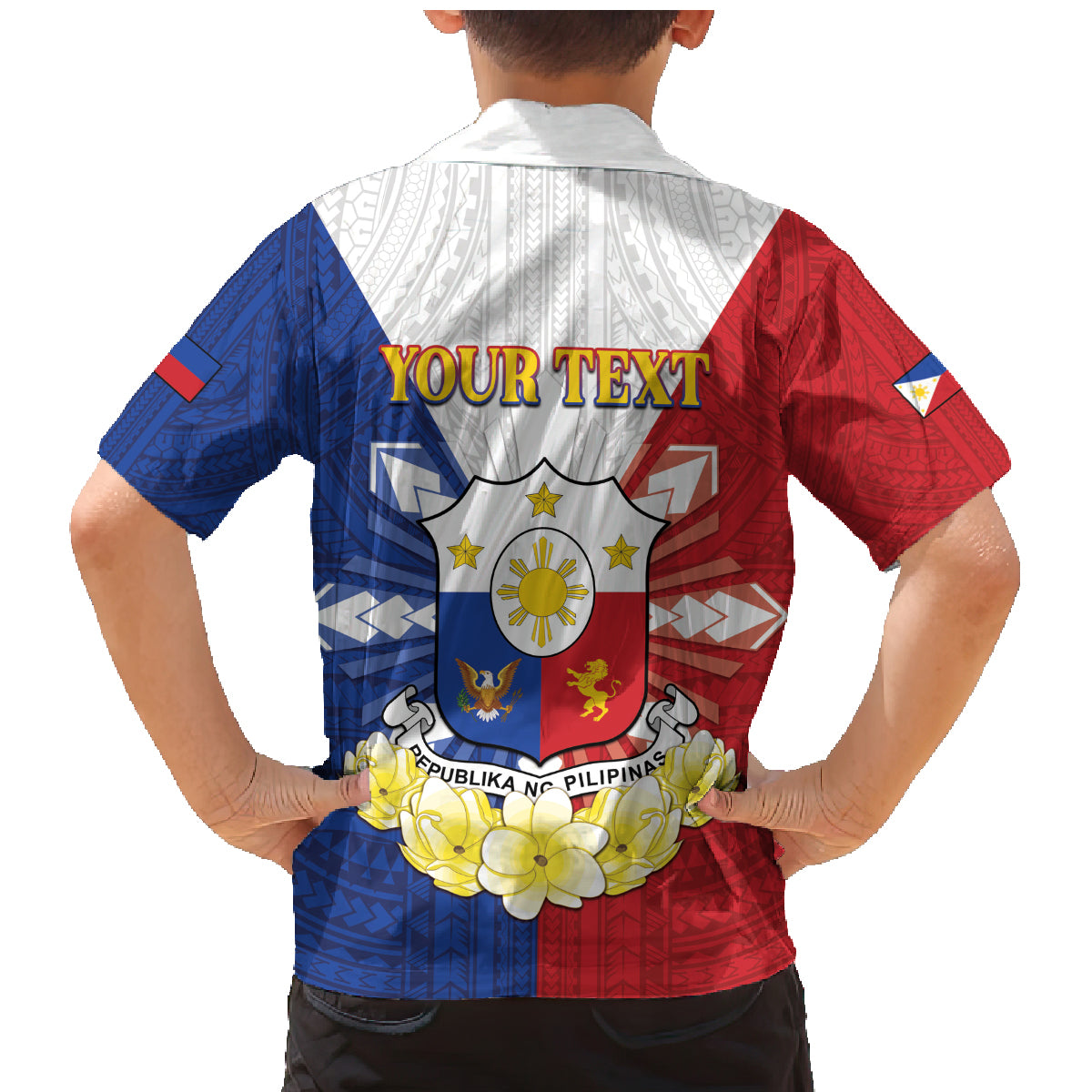 Personalised Philippines Independence Day Family Matching Mermaid Dress and Hawaiian Shirt Maligayang Araw ng Kalayaan Filipino Carabao LT05 - Polynesian Pride