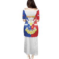 Personalised Philippines Independence Day Family Matching Puletasi and Hawaiian Shirt Maligayang Araw ng Kalayaan Filipino Carabao LT05 - Polynesian Pride