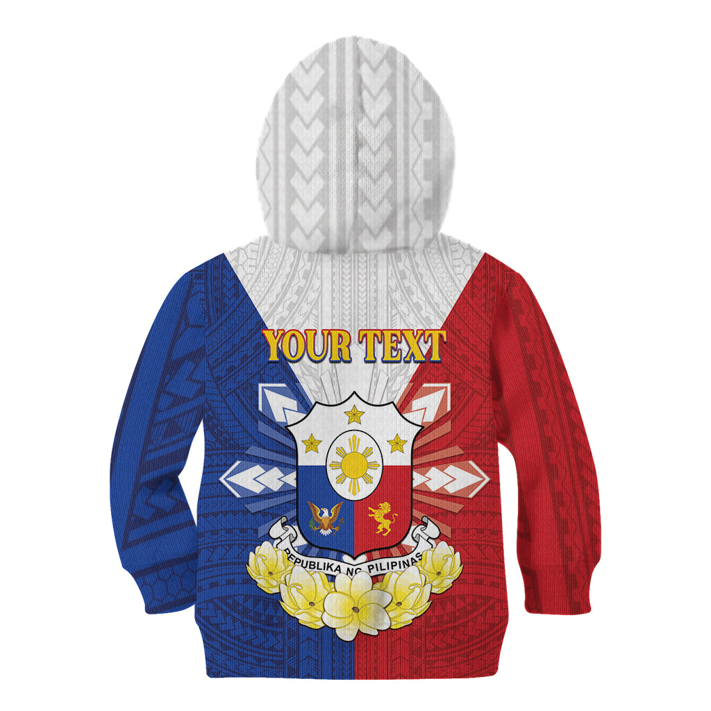 Personalised Philippines Independence Day Kid Hoodie Maligayang Araw ng Kalayaan Filipino Carabao LT05 - Polynesian Pride