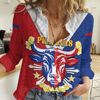 Personalised Philippines Independence Day Women Casual Shirt Maligayang Araw ng Kalayaan Filipino Carabao LT05 Female Red - Polynesian Pride