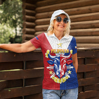 Personalised Philippines Independence Day Women Polo Shirt Maligayang Araw ng Kalayaan Filipino Carabao LT05 - Polynesian Pride