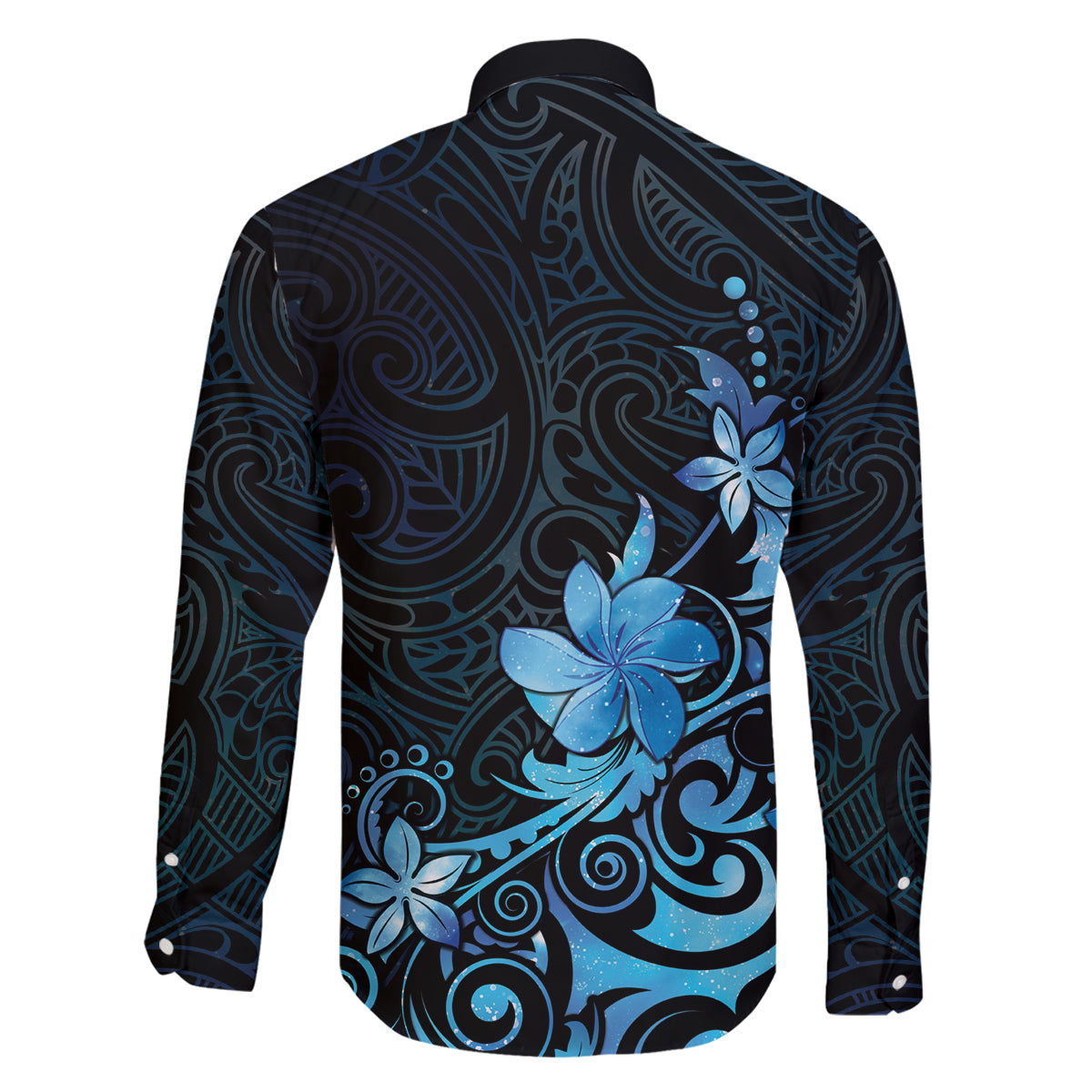 Matariki New Zealand Family Matching Tank Maxi Dress and Hawaiian Shirt Maori Pattern Blue Galaxy LT05 - Polynesian Pride