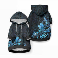 Matariki New Zealand Pet Hoodie Maori Pattern Blue Galaxy LT05 Pullover Blue - Polynesian Pride