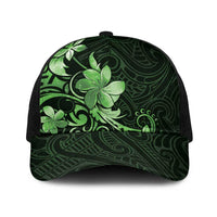 Matariki New Zealand Baseball Net Cap Maori Pattern Green Galaxy