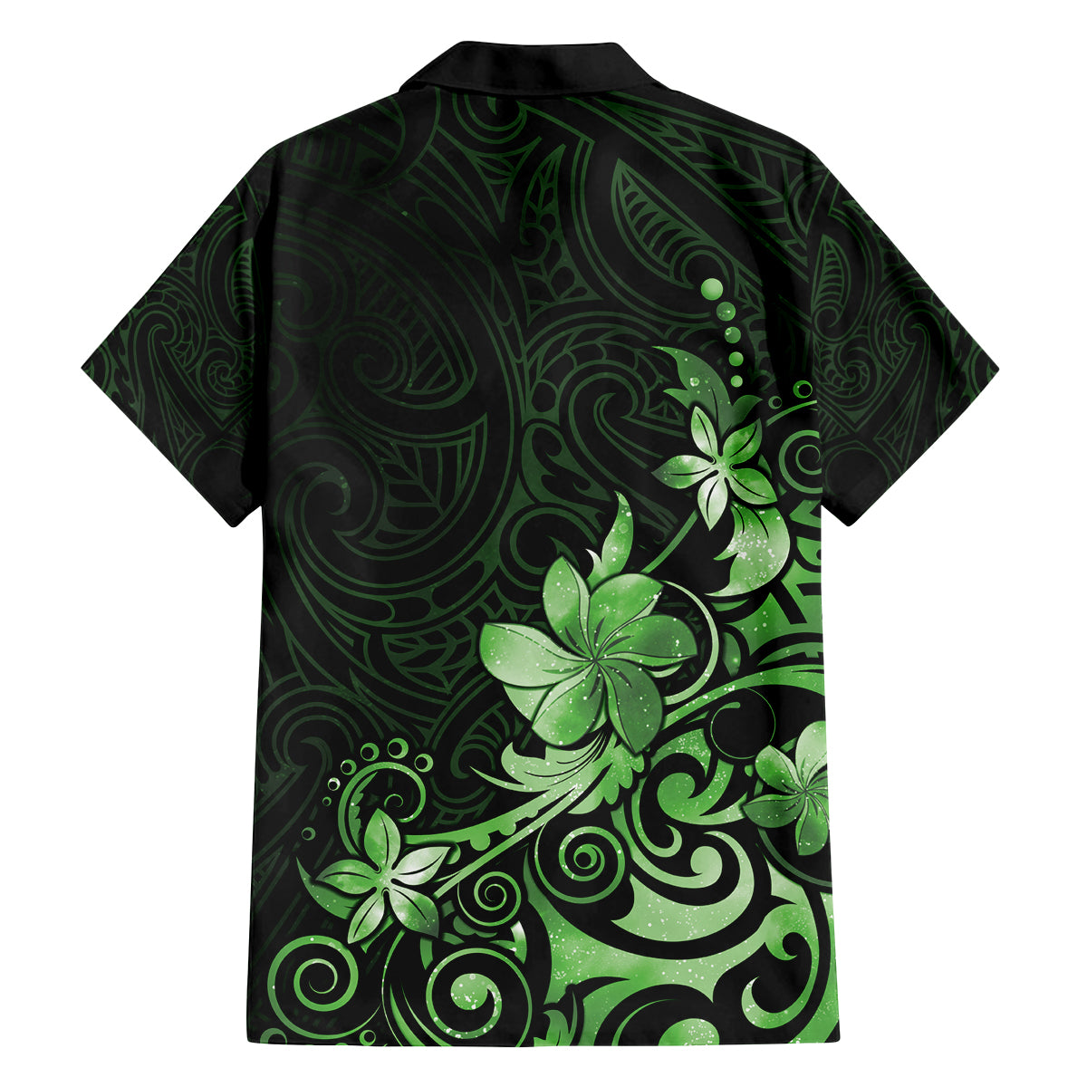 Matariki New Zealand Family Matching Off Shoulder Maxi Dress and Hawaiian Shirt Maori Pattern Green Galaxy LT05 - Polynesian Pride