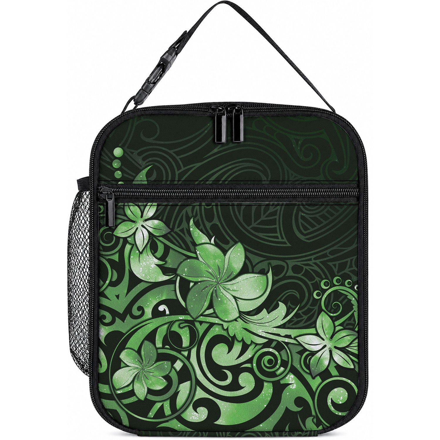 Matariki New Zealand Lunch Bag Maori Pattern Green Galaxy