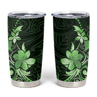 Matariki New Zealand Tumbler Cup Maori Pattern Green Galaxy
