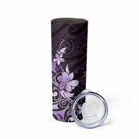Matariki New Zealand Skinny Tumbler Maori Pattern Purple Galaxy