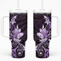 Matariki New Zealand Tumbler With Handle Maori Pattern Purple Galaxy