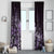 Matariki New Zealand Window Curtain Maori Pattern Purple Galaxy