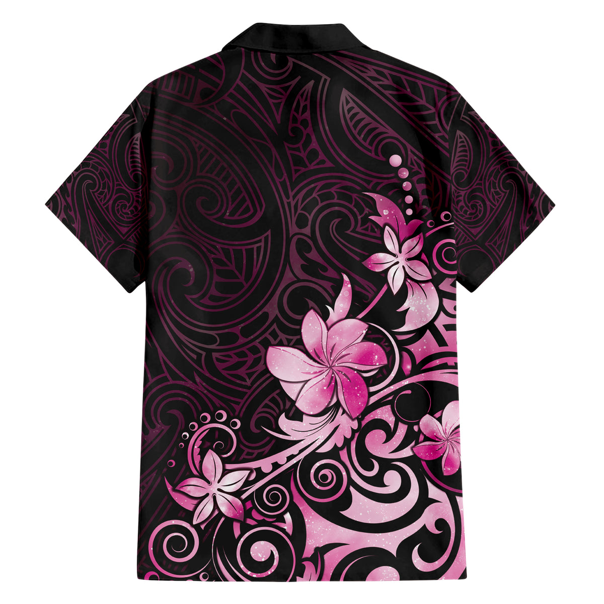 Matariki New Zealand Family Matching Short Sleeve Bodycon Dress and Hawaiian Shirt Maori Pattern Pink Galaxy LT05 - Polynesian Pride