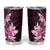 Matariki New Zealand Tumbler Cup Maori Pattern Pink Galaxy