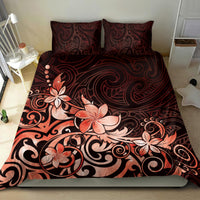 Matariki New Zealand Bedding Set Maori Pattern Red Galaxy