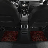 Matariki New Zealand Car Mats Maori Pattern Red Galaxy
