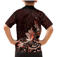 Matariki New Zealand Family Matching Mermaid Dress and Hawaiian Shirt Maori Pattern Red Galaxy LT05 - Polynesian Pride
