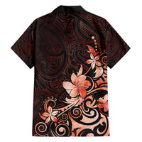 Matariki New Zealand Family Matching Off The Shoulder Long Sleeve Dress and Hawaiian Shirt Maori Pattern Red Galaxy LT05 - Polynesian Pride