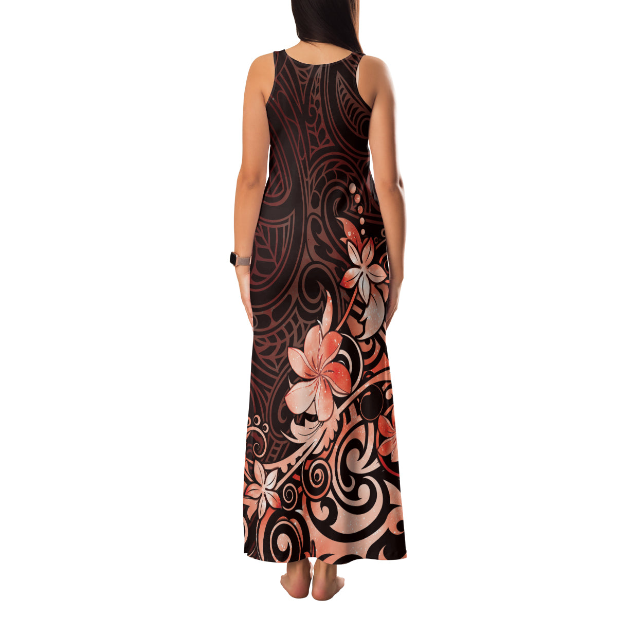 Matariki New Zealand Family Matching Tank Maxi Dress and Hawaiian Shirt Maori Pattern Red Galaxy LT05 - Polynesian Pride