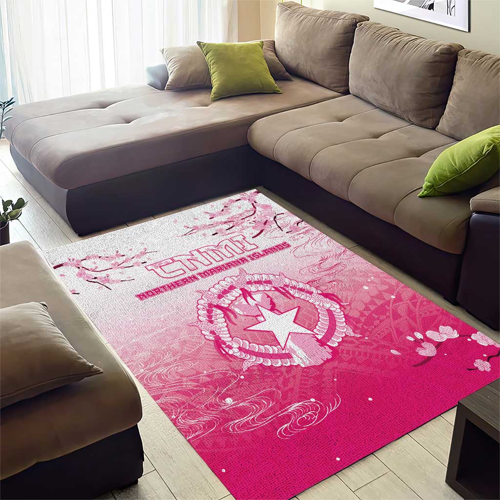 Sakura Marianas Area Rug CNMI Seal