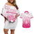 Personalized Sakura Marianas Couples Matching Off Shoulder Short Dress and Hawaiian Shirt CNMI Seal