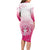 Personalized Sakura Marianas Family Matching Long Sleeve Bodycon Dress and Hawaiian Shirt CNMI Seal