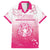 Personalized Sakura Marianas Family Matching Short Sleeve Bodycon Dress and Hawaiian Shirt CNMI Seal