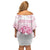 Personalized Sakura Marianas Off Shoulder Short Dress CNMI Seal