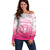 Personalized Sakura Marianas Off Shoulder Sweater CNMI Seal