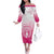 Personalized Sakura Marianas Off The Shoulder Long Sleeve Dress CNMI Seal