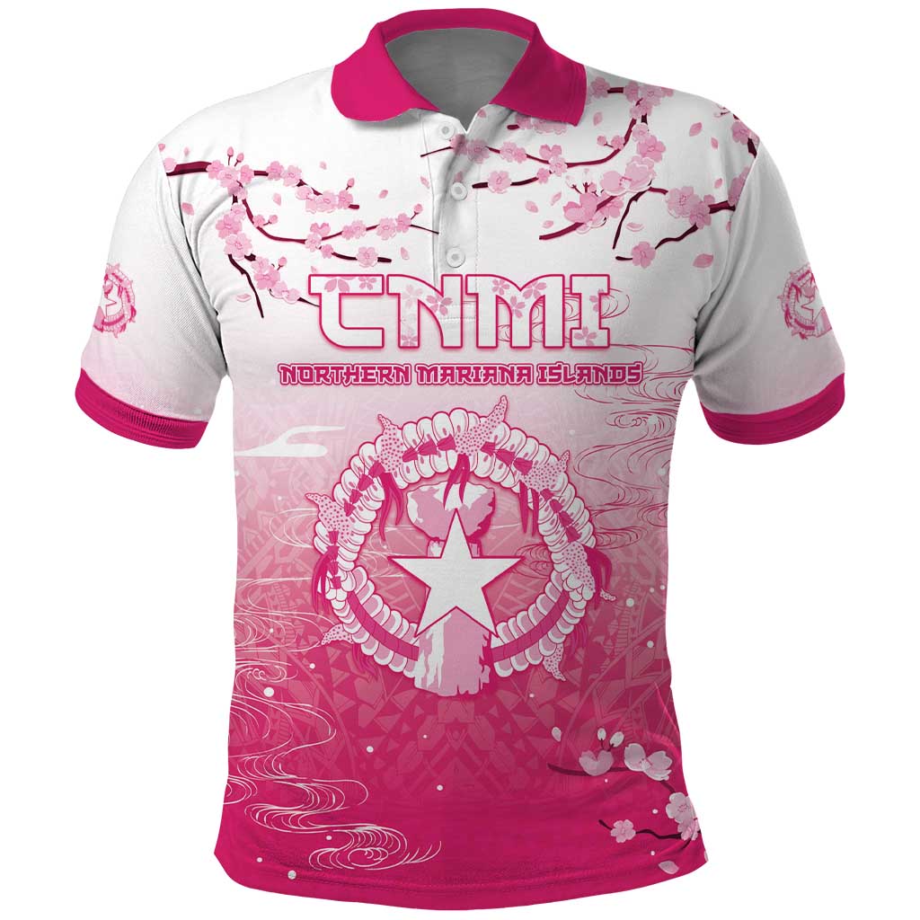 Personalized Sakura Marianas Polo Shirt CNMI Seal
