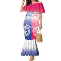 Custom Northern Mariana Islands And Japan Together Family Matching Mermaid Dress and Hawaiian Shirt LT05 Mom's Dress White - Polynesian Pride