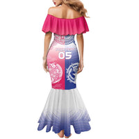 Custom Northern Mariana Islands And Japan Together Family Matching Mermaid Dress and Hawaiian Shirt LT05 - Polynesian Pride