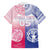 Custom Northern Mariana Islands And Japan Together Family Matching Off Shoulder Maxi Dress and Hawaiian Shirt