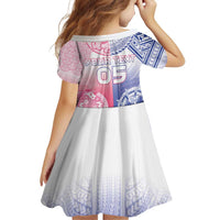 Custom Northern Mariana Islands And Japan Together Family Matching Off Shoulder Short Dress and Hawaiian Shirt LT05 - Polynesian Pride