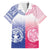 Custom Northern Mariana Islands And Japan Together Family Matching Off Shoulder Short Dress and Hawaiian Shirt