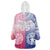 Custom Northern Mariana Islands And Japan Together Wearable Blanket Hoodie