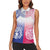 Custom Northern Mariana Islands And Japan Together Women Sleeveless Polo Shirt