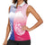 Custom Northern Mariana Islands And Japan Together Women Sleeveless Polo Shirt