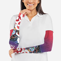 Guam Blue Marlin Fishing Arm Sleeves Polynesian Style