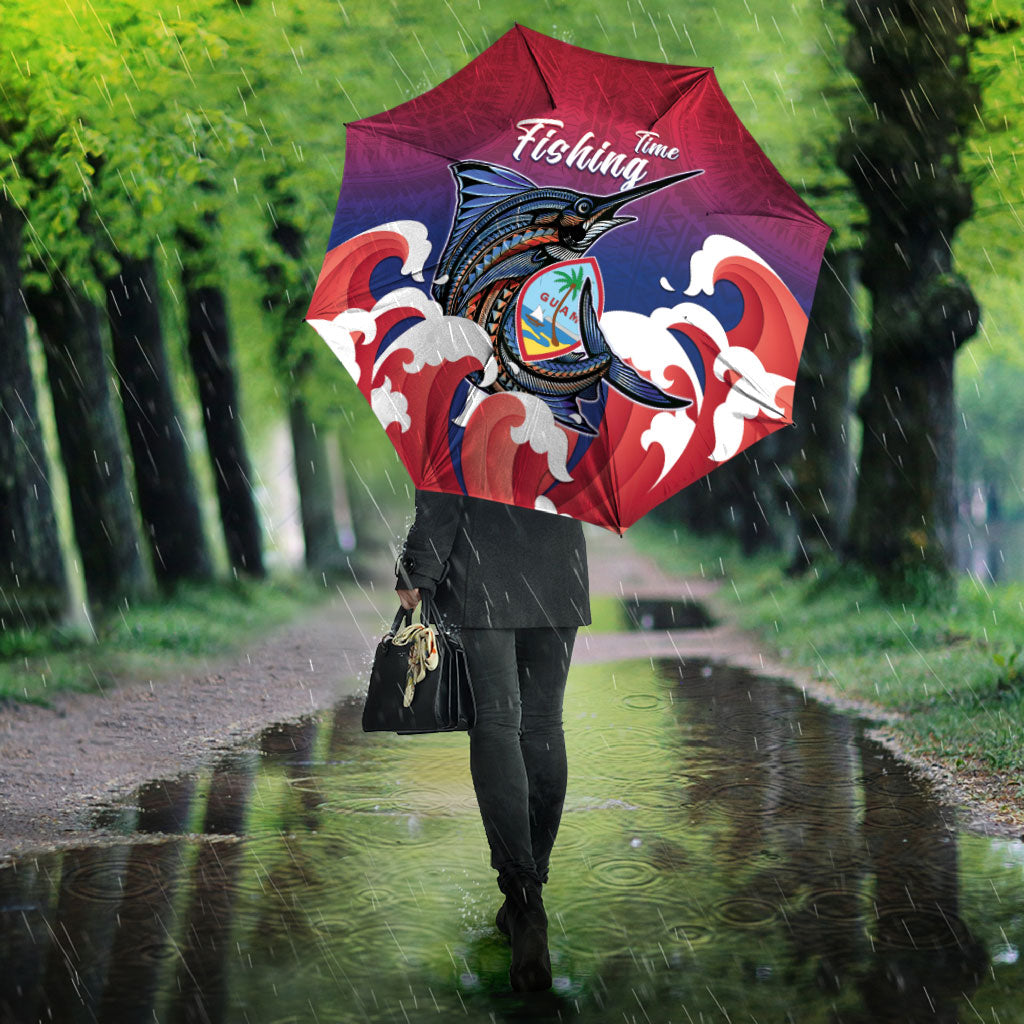 Guam Blue Marlin Fishing Umbrella Polynesian Style