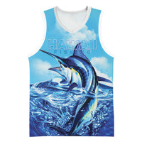 Hawaii Blue Marlin Fishing Basketball Jersey