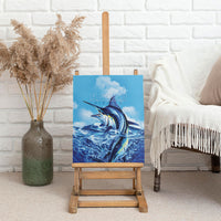 Hawaii Blue Marlin Fishing Canvas Wall Art