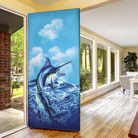 Hawaii Blue Marlin Fishing Door Cover
