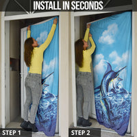 Hawaii Blue Marlin Fishing Door Cover