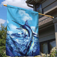 Hawaii Blue Marlin Fishing Garden Flag