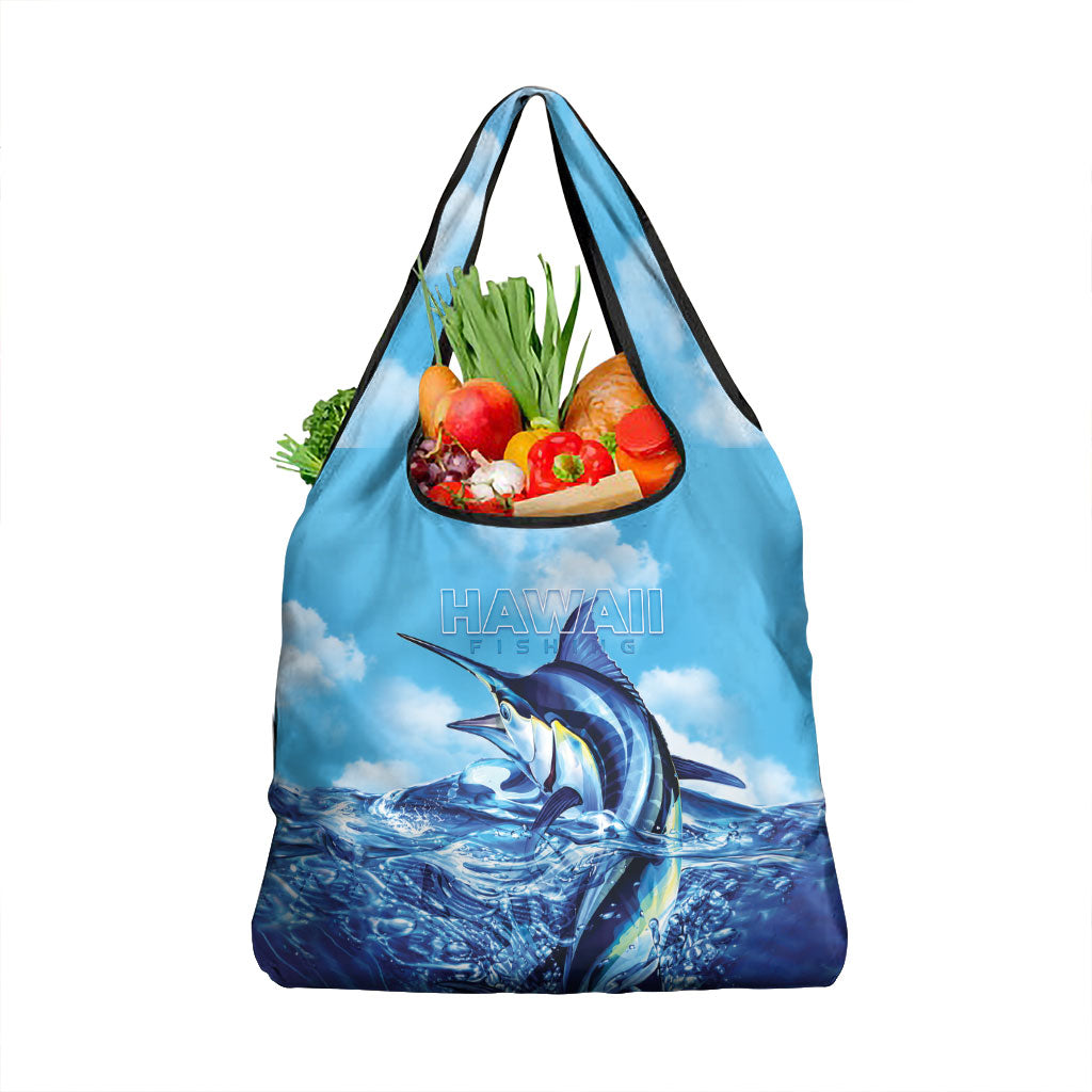 Hawaii Blue Marlin Fishing Grocery Bag