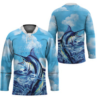 Hawaii Blue Marlin Fishing Hockey Jersey