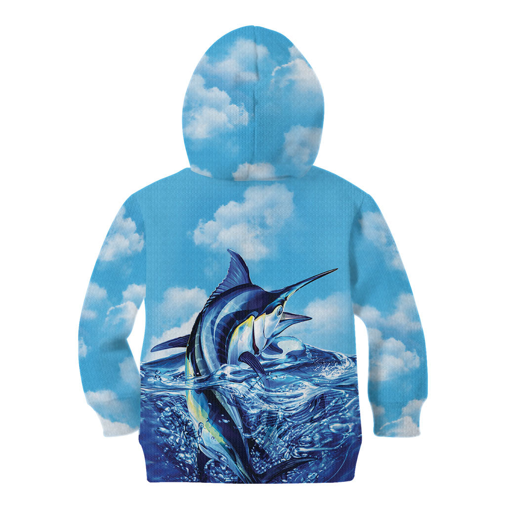 Hawaii Blue Marlin Fishing Kid Hoodie