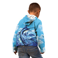 Hawaii Blue Marlin Fishing Kid Hoodie