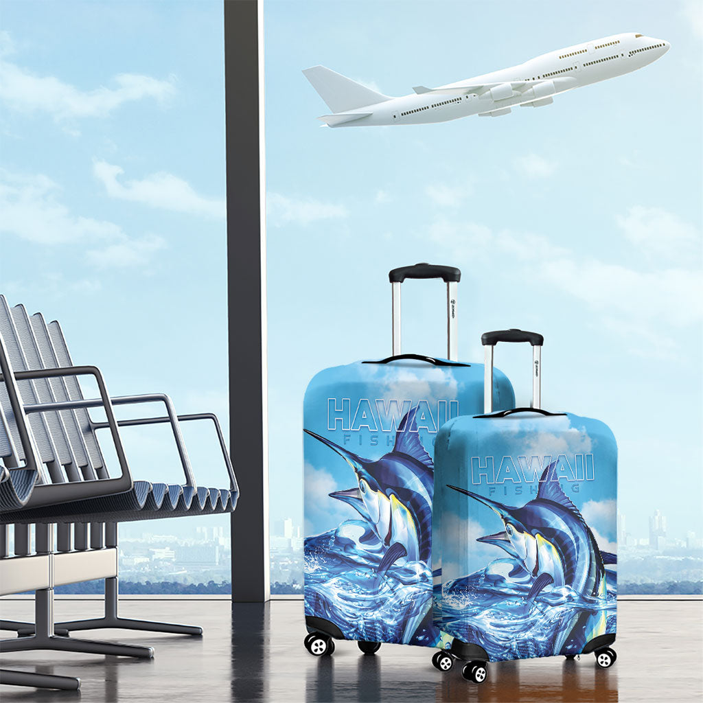 Hawaii Blue Marlin Fishing Luggage Cover